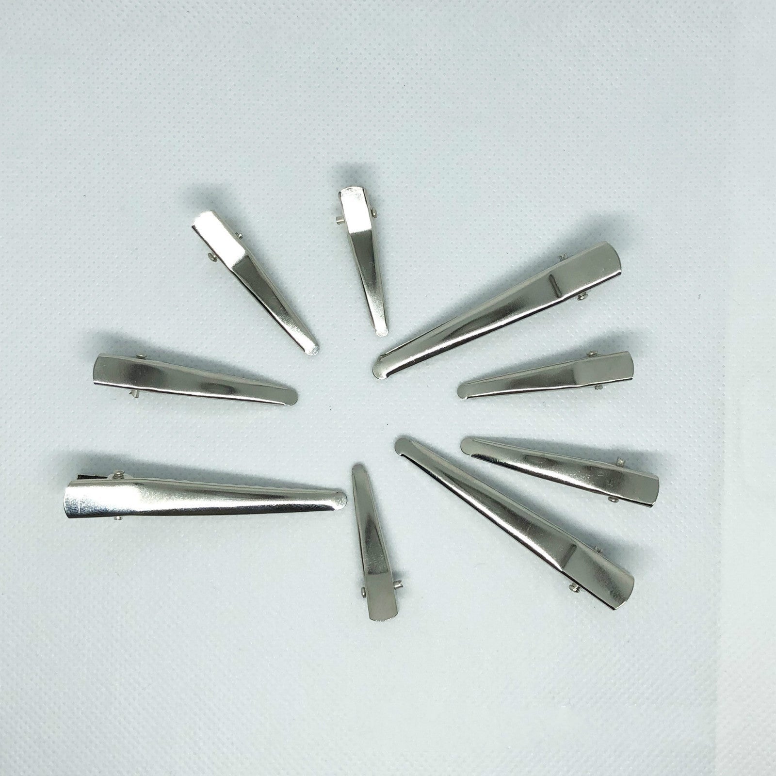 HKM-739539 Silver Metal Side Clip - 4.5 cm Durable Electroplated Design
