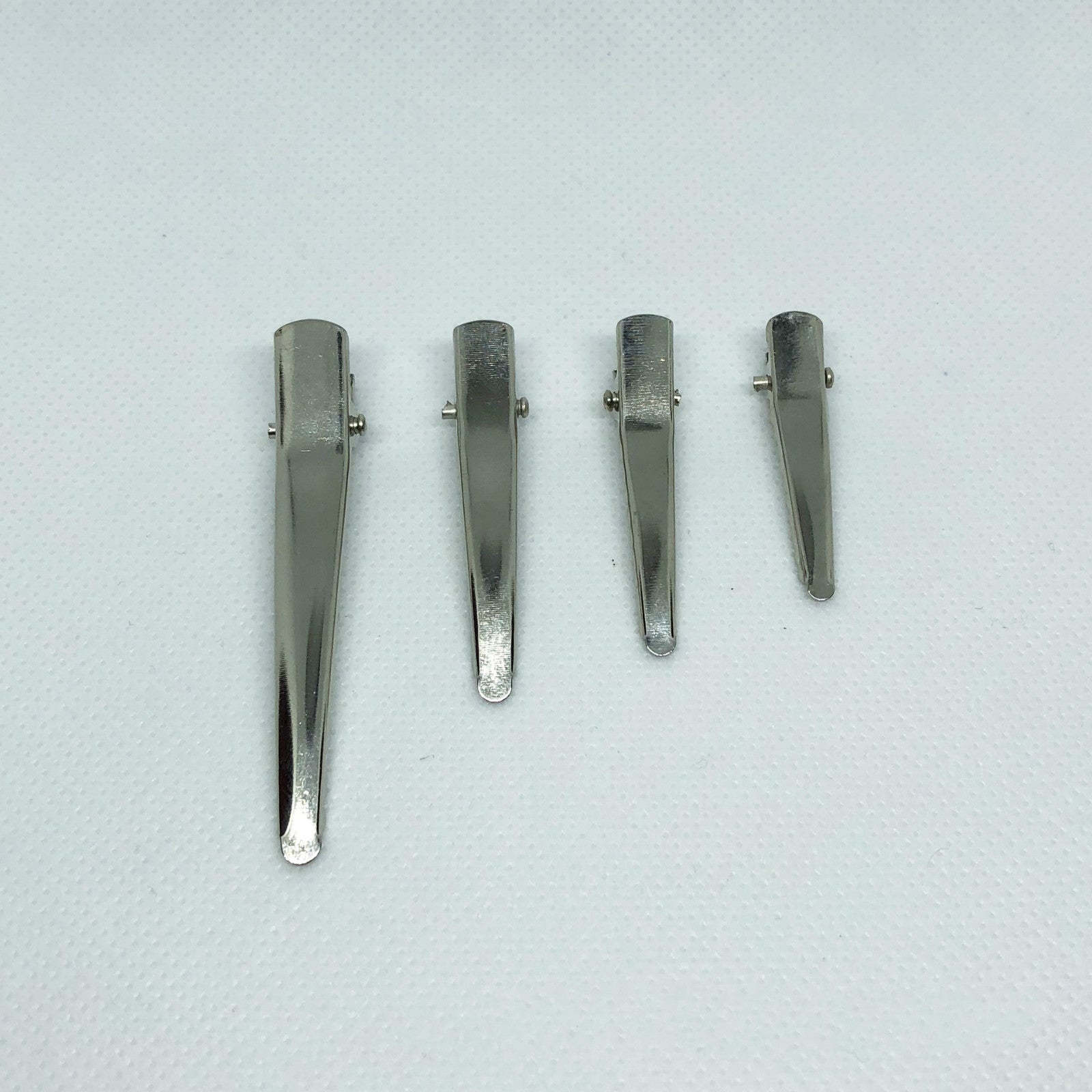 HKM-739539 Silver Metal Side Clip - 4.5 cm Durable Electroplated Design