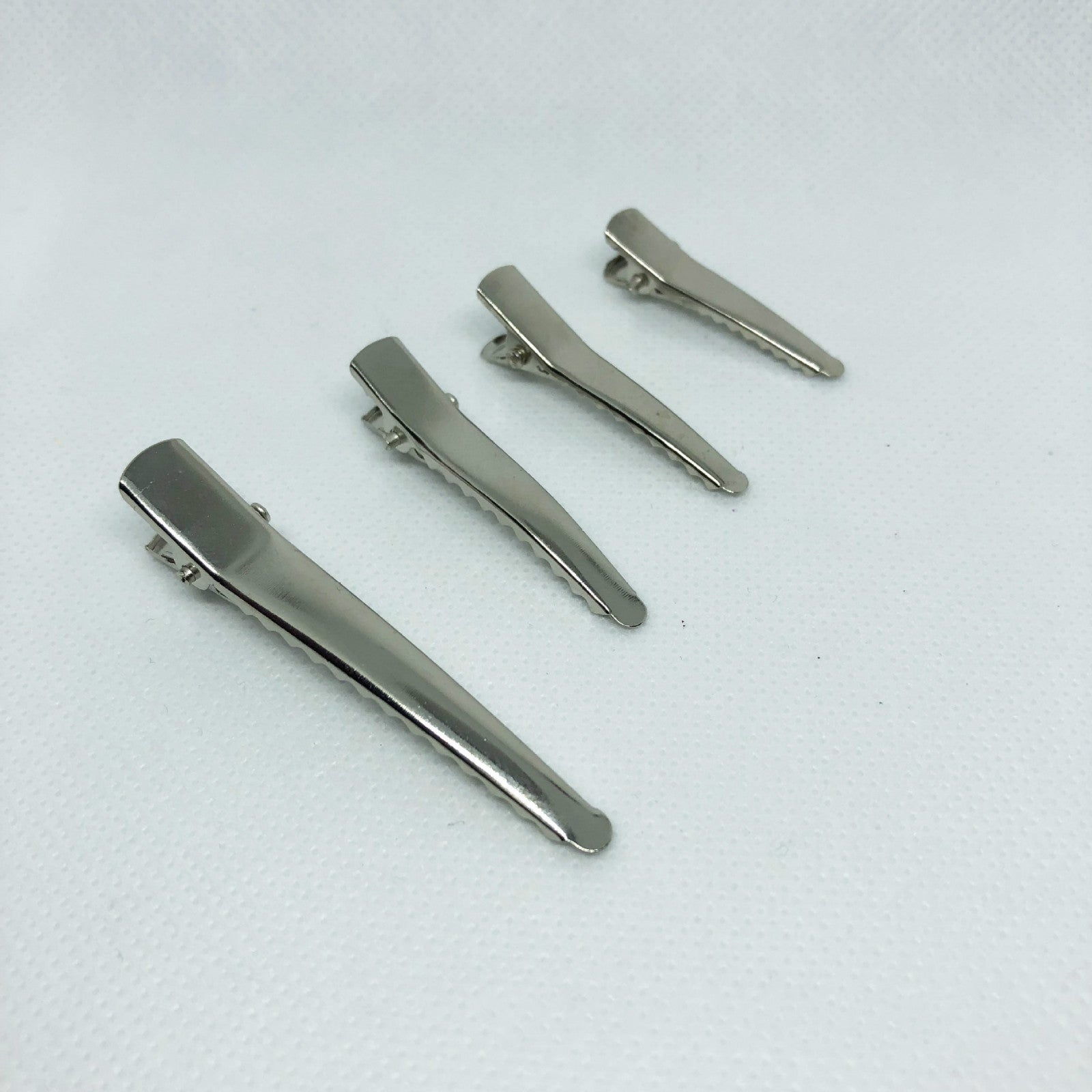 HKM-739539 Silver Metal Side Clip - 4.5 cm Durable Electroplated Design