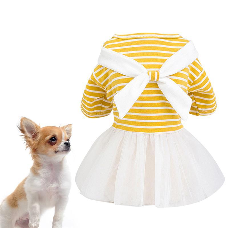 HKM-655891 Cotton White Bow Tie Skirt for Baby - Available in Yellow/Light Blue, Sizes XS to XL