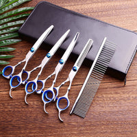 HKM-906003 Premium Pet Grooming Scissors with 6CR13 Steel and Durable 304 Handle