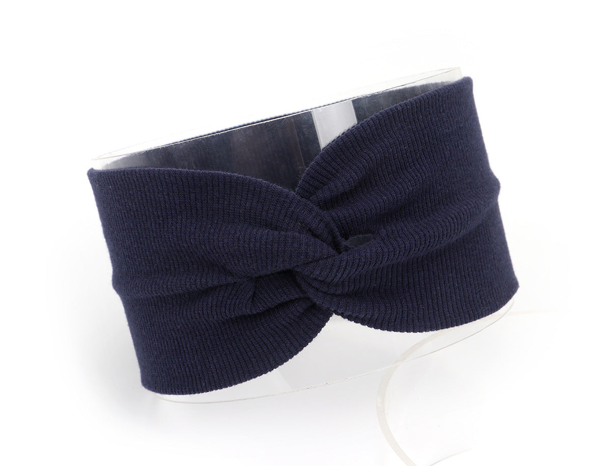 HKM-951955 Children's Cotton Knitted Elastic Headband for Everyday Wear