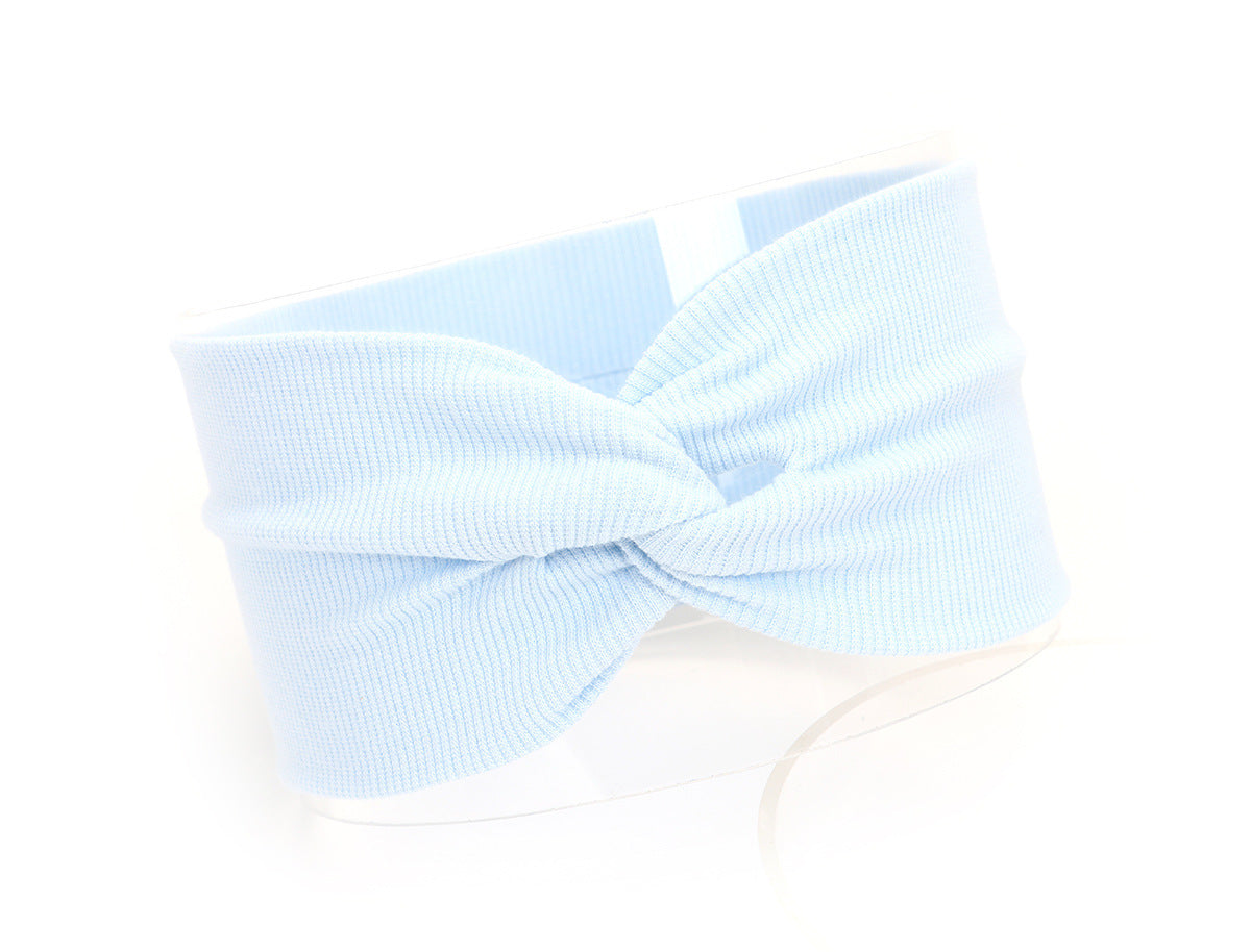 HKM-951955 Children's Cotton Knitted Elastic Headband for Everyday Wear