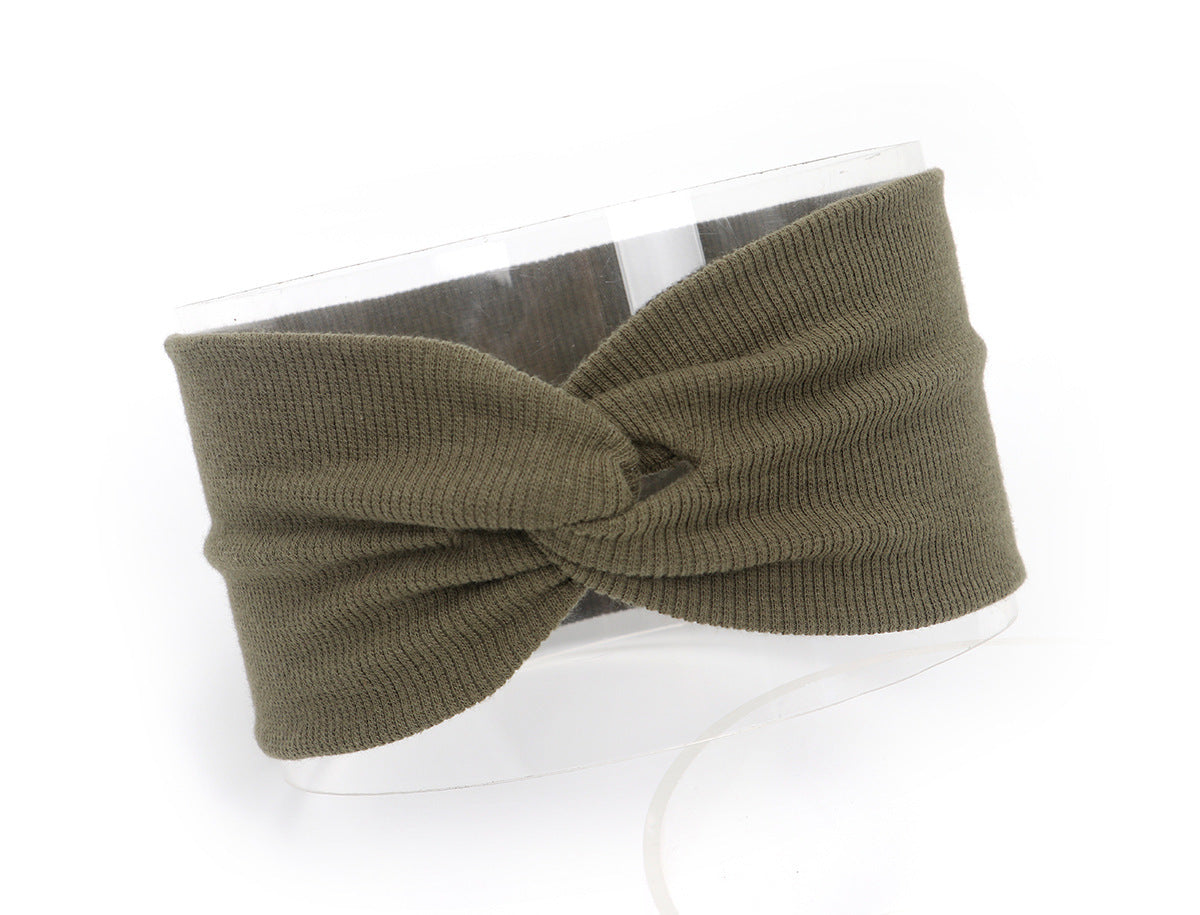 HKM-951955 Children's Cotton Knitted Elastic Headband for Everyday Wear