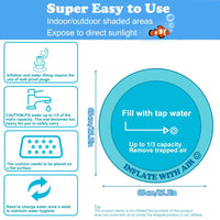HKM-758419 Water Sensory Play Mat for Cats and Dogs - Interactive Cooling Exercise Toy with Floating Fish for Indoor and Outdoor Fun
