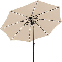 HKM-089235 Beige All-Iron Lamp Beads for Pillar Umbrella, Model 9-8-38