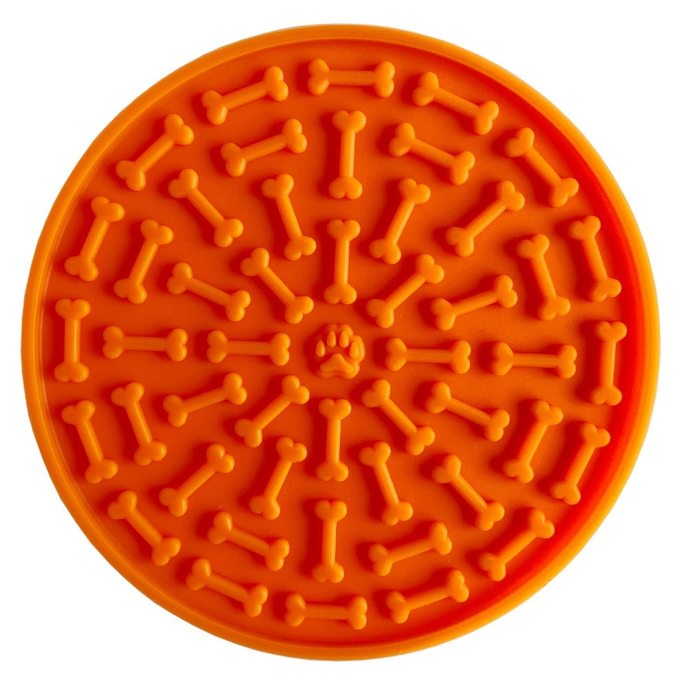 HKM-180755 Suction Cup Silicone Licking Mat for Dogs - Slow Feeding Plate in Various Colors