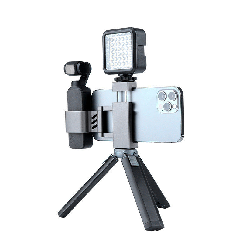 KTX-970707 Dual Cold Boots Expandable Metal Clip for Osmo Pocket 2 with Tripod Connection