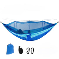 HKM-848659 Outdoor Mesh Anti-Mosquito Hammock with Anti-Rollover Design