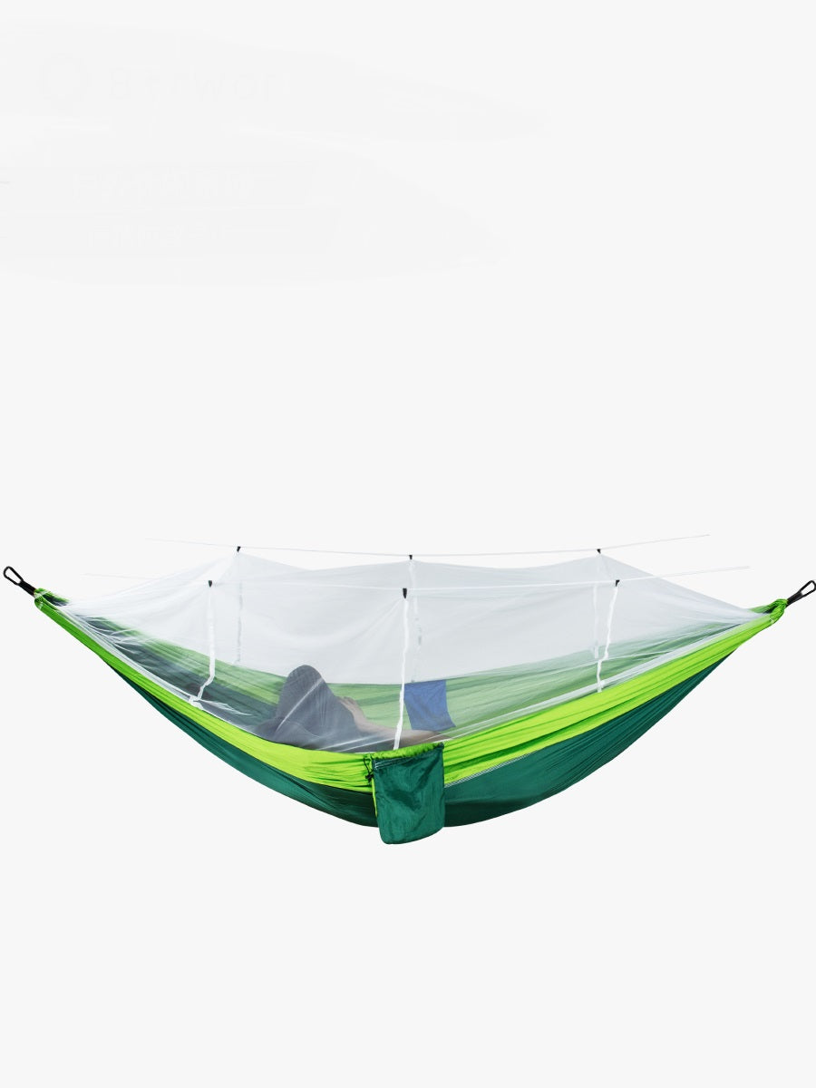HKM-848659 Outdoor Mesh Anti-Mosquito Hammock with Anti-Rollover Design