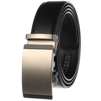 HKM-529555 Two-layer Cowhide Leather Men's Automatic Buckle Belt - Stylish and Durable Design