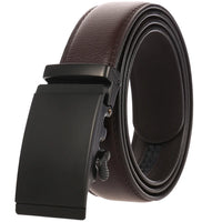 HKM-529555 Two-layer Cowhide Leather Men's Automatic Buckle Belt - Stylish and Durable Design