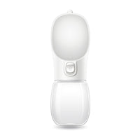 HKM-325331 Portable Pet Drinking Cup - 350ML & 550ML Sizes - Easy Button Operation, Pink, White, Green
