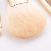 HKM-131091 10-Piece Makeup Brush Set with Wooden Handle and Nylon Bristles