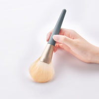 HKM-131091 10-Piece Makeup Brush Set with Wooden Handle and Nylon Bristles