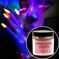 HKM-122451 Luminous Acrylic Nail Powder - 10ml, Various Infiltrating Color Options DPY-01 to DPY-10, Two-in-One Primer Seal Layer
