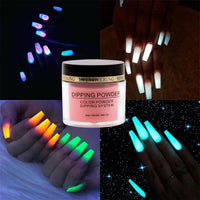 HKM-122451 Luminous Acrylic Nail Powder - 10ml, Various Infiltrating Color Options DPY-01 to DPY-10, Two-in-One Primer Seal Layer