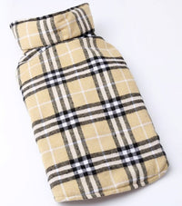 HKM-254931 Waterproof Tartan Dog Jacket Coat for Outdoor Activities - Multiple Sizes Available