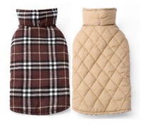 HKM-254931 Waterproof Tartan Dog Jacket Coat for Outdoor Activities - Multiple Sizes Available