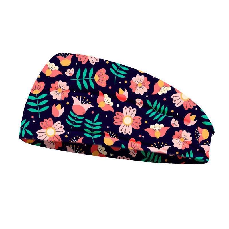 HKM-767699 Breathable Wide Brim Yoga Headband for Women - Soft Polyester Fiber Hairband