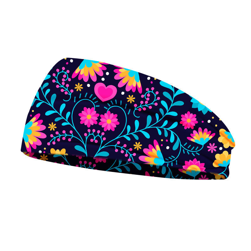 HKM-767699 Breathable Wide Brim Yoga Headband for Women - Soft Polyester Fiber Hairband