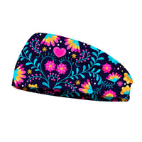 HKM-767699 Breathable Wide Brim Yoga Headband for Women - Soft Polyester Fiber Hairband