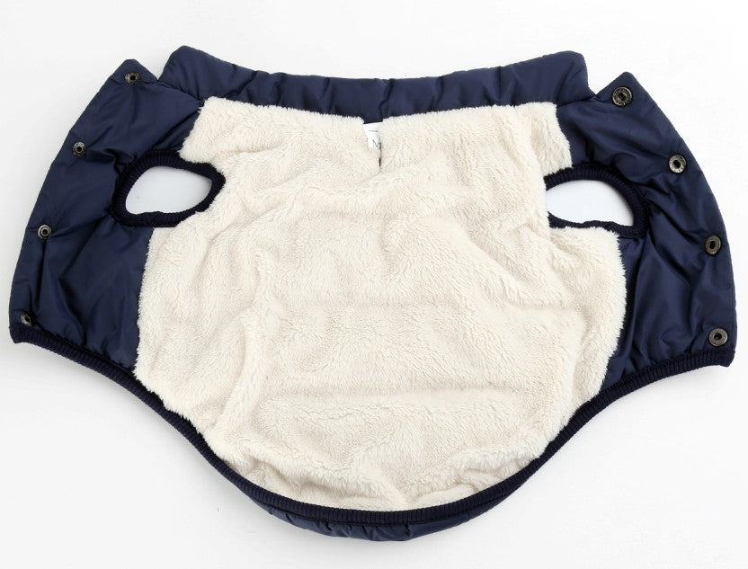 HKM-111827 Warm and Waterproof Outdoor Dog Clothing for Autumn and Winter, Polyester Material, Unisex