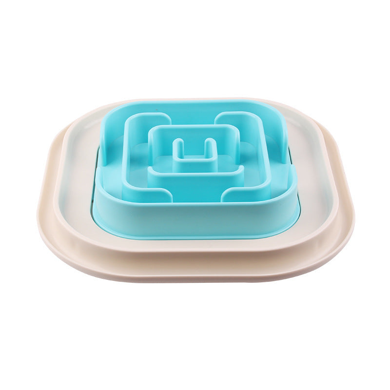 HKM-945619 Snail-Shaped Slow Feed Dog Bowl for Healthy Eating and Obesity Prevention
