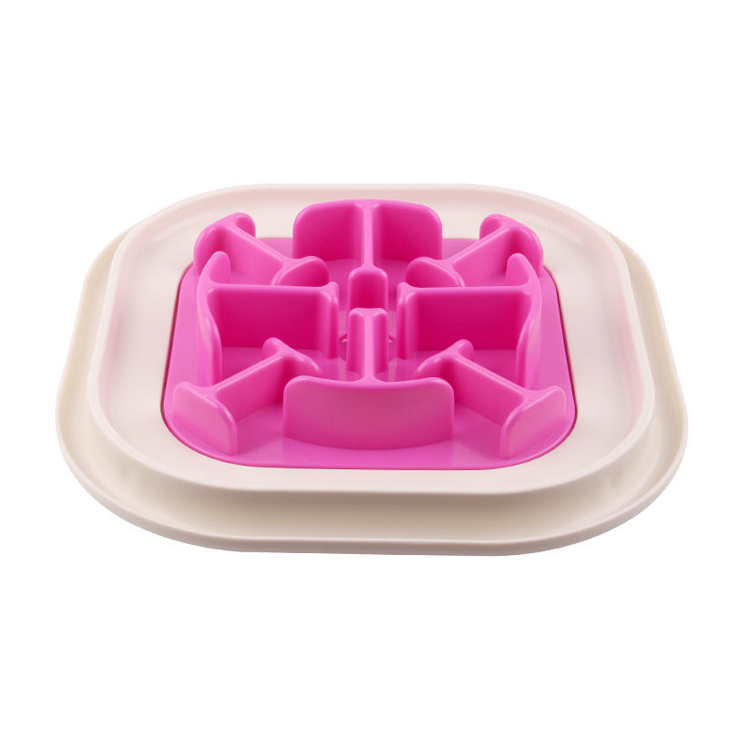 HKM-945619 Snail-Shaped Slow Feed Dog Bowl for Healthy Eating and Obesity Prevention
