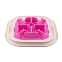 HKM-945619 Snail-Shaped Slow Feed Dog Bowl for Healthy Eating and Obesity Prevention