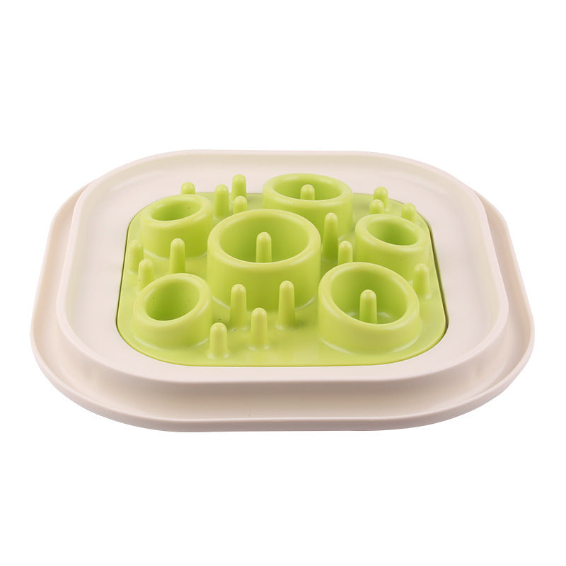 HKM-945619 Snail-Shaped Slow Feed Dog Bowl for Healthy Eating and Obesity Prevention