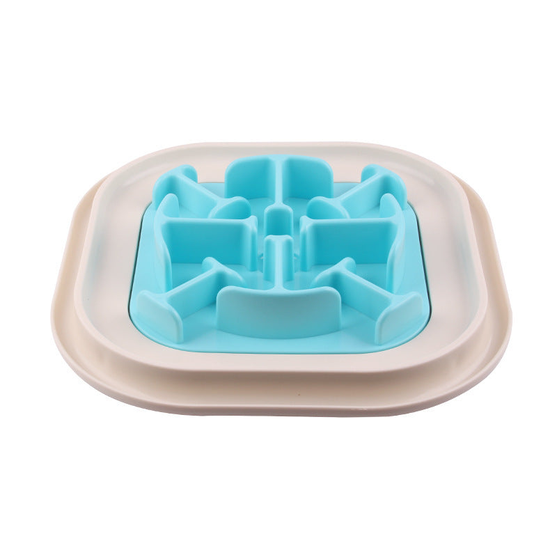 HKM-945619 Snail-Shaped Slow Feed Dog Bowl for Healthy Eating and Obesity Prevention