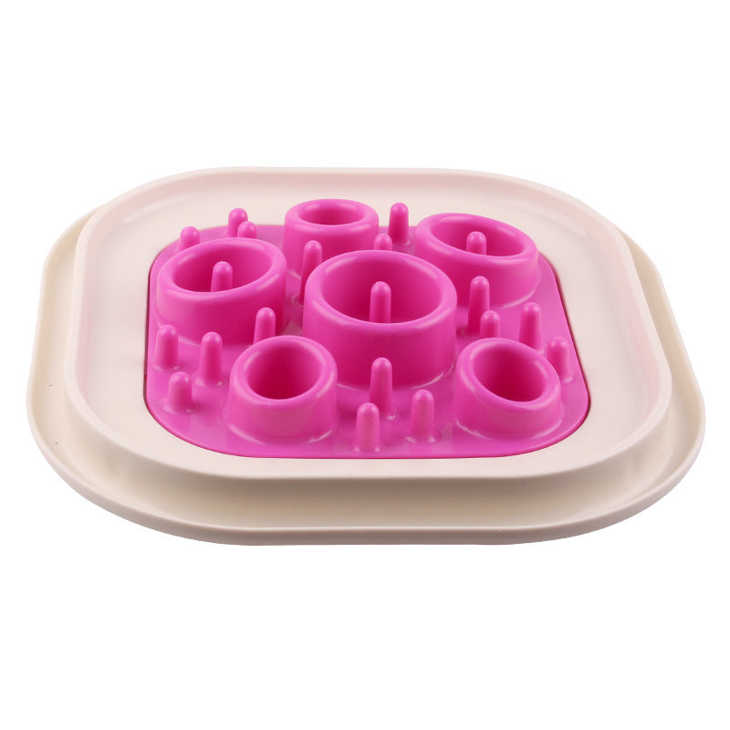 HKM-945619 Snail-Shaped Slow Feed Dog Bowl for Healthy Eating and Obesity Prevention