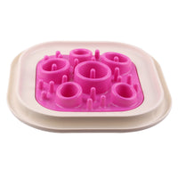 HKM-945619 Snail-Shaped Slow Feed Dog Bowl for Healthy Eating and Obesity Prevention
