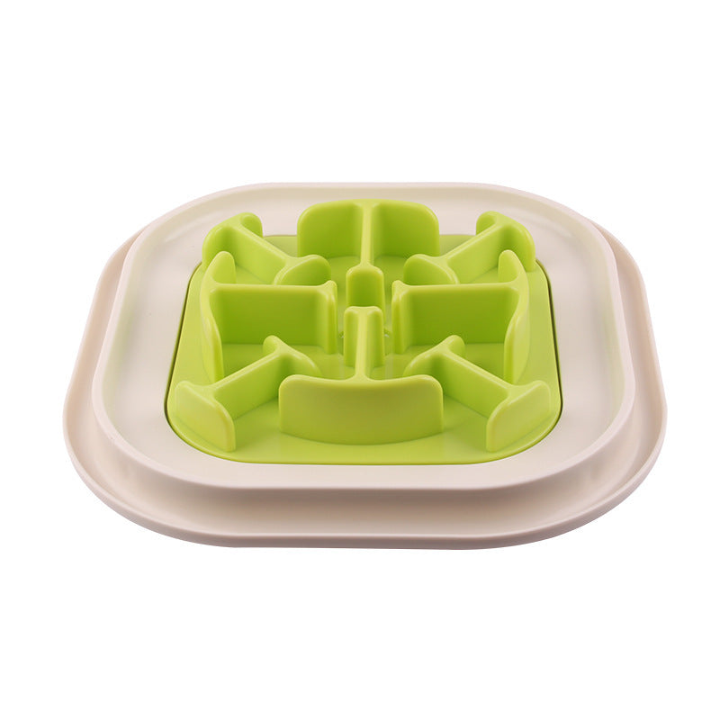 HKM-945619 Snail-Shaped Slow Feed Dog Bowl for Healthy Eating and Obesity Prevention