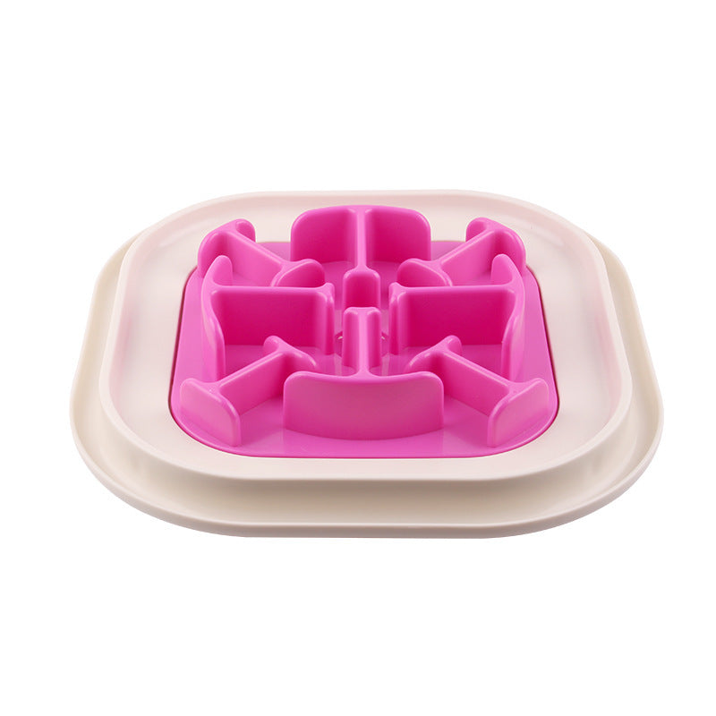 HKM-945619 Snail-Shaped Slow Feed Dog Bowl for Healthy Eating and Obesity Prevention