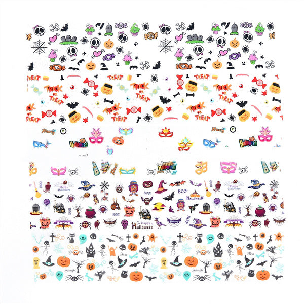 HKM-252371 Halloween Starry Sky Nail Stickers - 20 x 4 cm Decorative Accent
