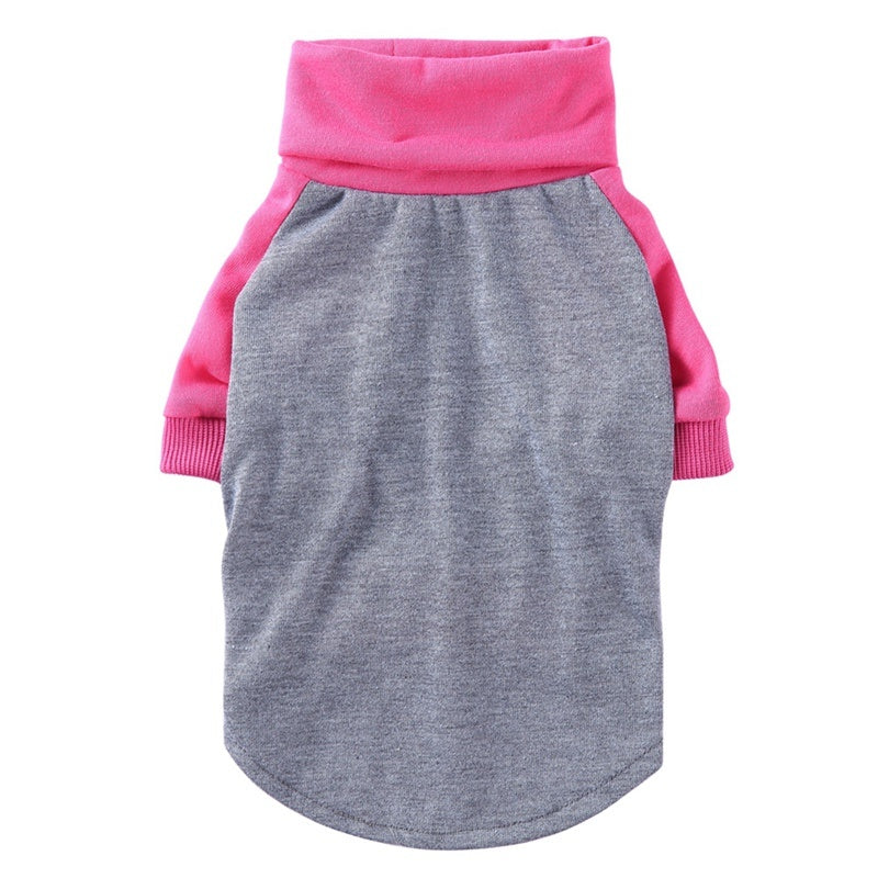 HKM-253779 Striped Turtleneck Pullover Pet Sweatshirt for Dogs in Multiple Sizes