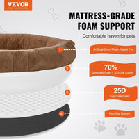HKM-089043 Large Washable Faux Rabbit Fur Dog Bed for Humans - Cozy 72"x48"x10" Resting Space with Side Pockets and Non-Slip Base
