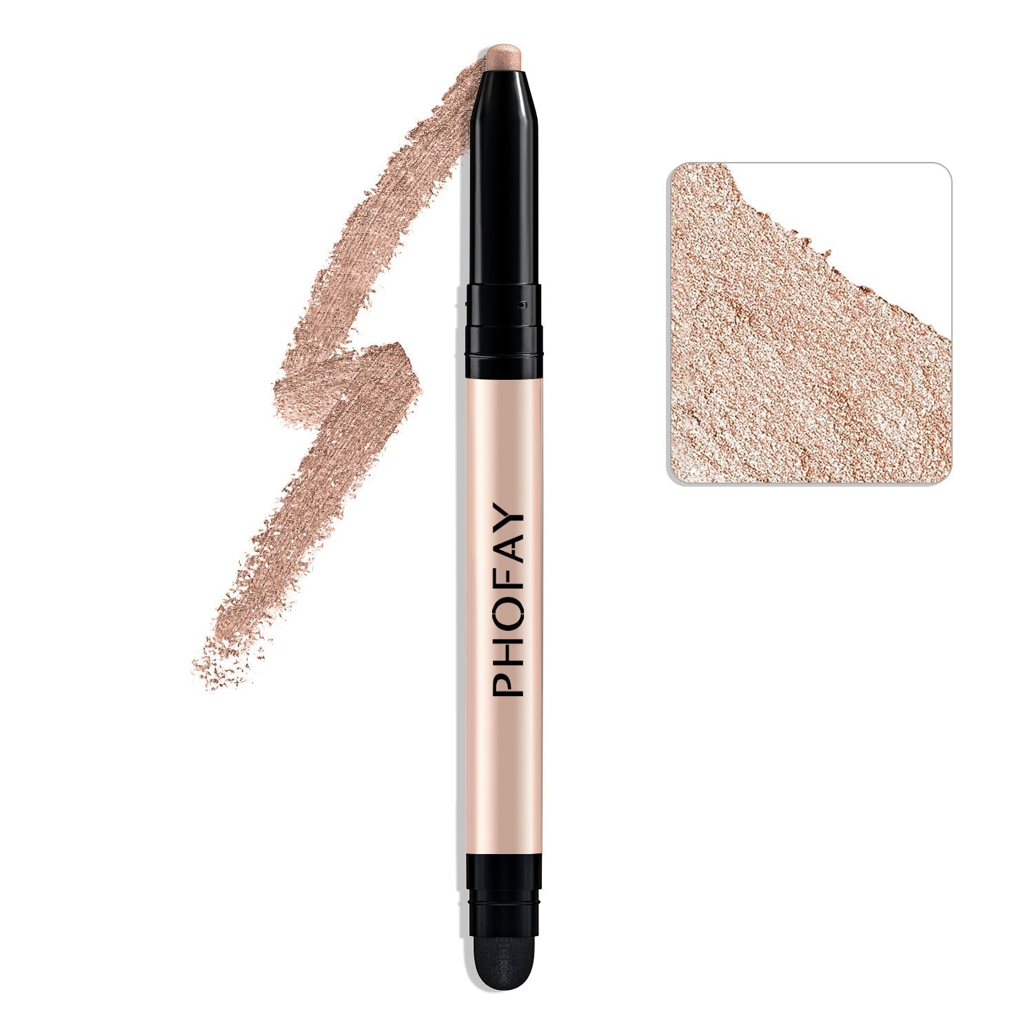 HKM-570579 PHOFAY Waterproof Eyeshadow Stick with Built-in Smudger for Easy Application