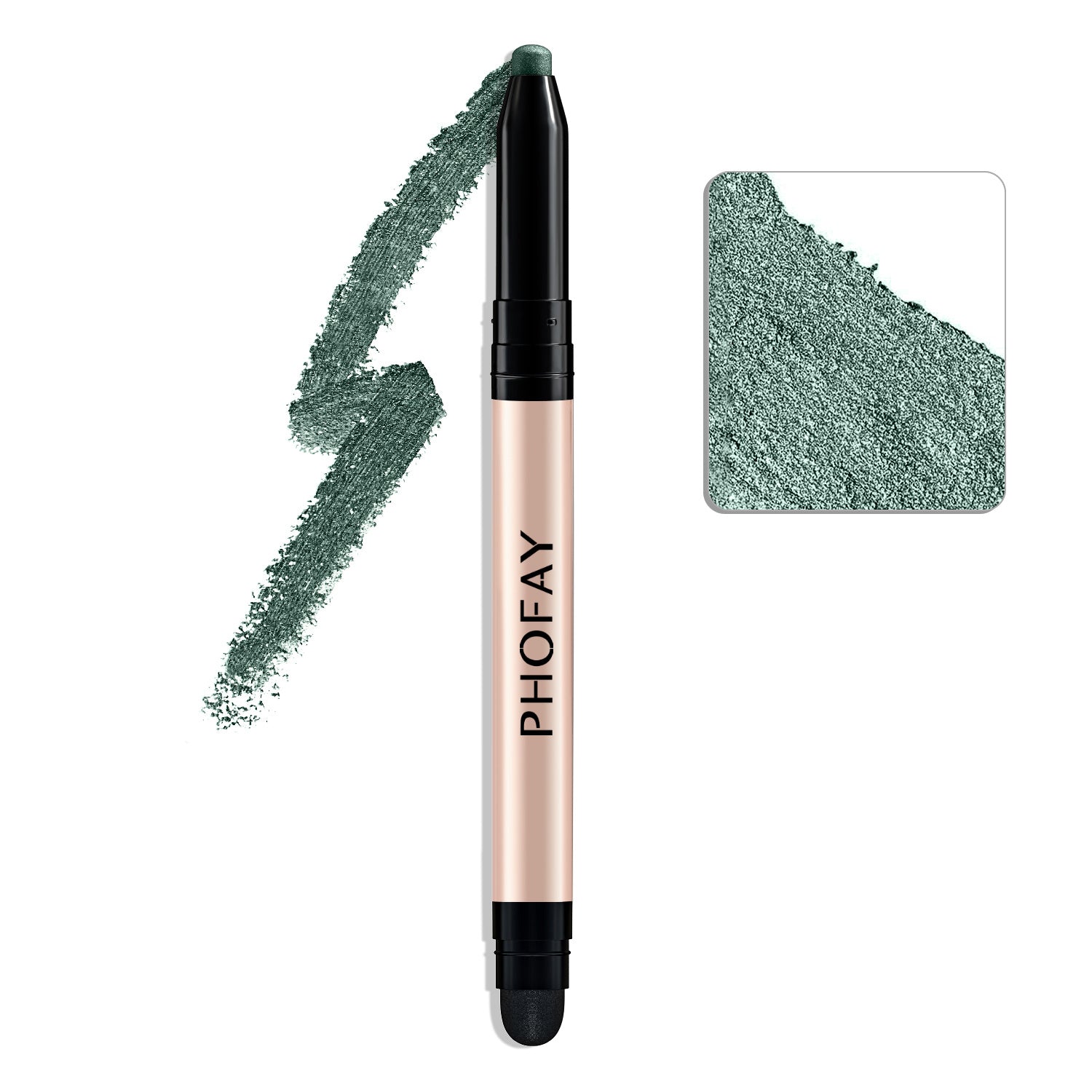 HKM-570579 PHOFAY Waterproof Eyeshadow Stick with Built-in Smudger for Easy Application