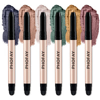 HKM-570579 PHOFAY Waterproof Eyeshadow Stick with Built-in Smudger for Easy Application