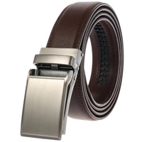 HKM-821011 Automatic Buckle Genuine Leather Belt for Men - Model LY33-1766-1