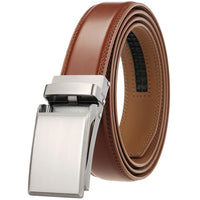 HKM-821011 Automatic Buckle Genuine Leather Belt for Men - Model LY33-1766-1