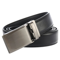 HKM-821011 Automatic Buckle Genuine Leather Belt for Men - Model LY33-1766-1