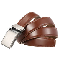 HKM-821011 Automatic Buckle Genuine Leather Belt for Men - Model LY33-1766-1