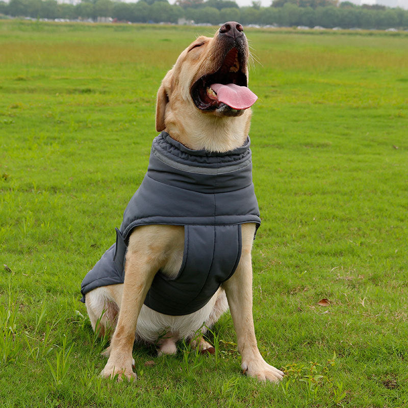 HKM-190867 Cold-Proof and Rain-Proof Pet Coat for Large Dogs - Corgi Trench Style Clothing