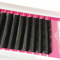 HKM-010387 Handmade Soft Silk Fiber False Eyelashes - Natural Length 8-12MM with Multiple Curl Options