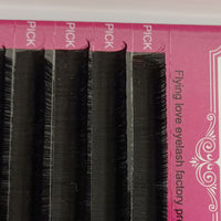 HKM-010387 Handmade Soft Silk Fiber False Eyelashes - Natural Length 8-12MM with Multiple Curl Options