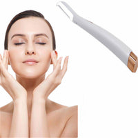 HKM-134227 LED Facial Hair Remover and Exfoliator with Replacement Heads - Painless Skin Care Tool